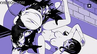 Fucking Her Tight Pussy with Big Monster Cock in Erotic Hentai Action