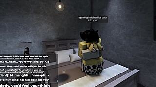 roblox catgirl kept me waiting with her cute rule 34 sexy animations and big ass tease