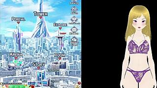 Big Tits Anime Girl Gets Pussy Licked and Fingered in Public Park