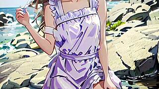 वाइफू मेड डिटेल्ड ऐक्शंस और सीन्स के साथ एक्सप्लिसिट हेंटाई एनकाउंटर्स में एंगेज होती है