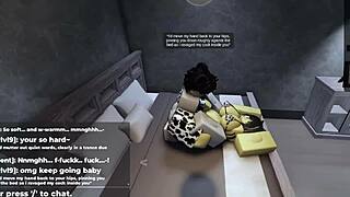 roblox catgirl kept me waiting with her cute rule 34 sexy animations and big ass tease