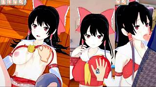 बिग टिट्स 3डी एनिमे ब्लोजॉब और हैंडजॉब एक्शन के साथ