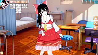 बिग टिट्स 3डी एनिमे ब्लोजॉब और हैंडजॉब एक्शन के साथ