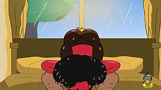 reverse cowgirl ride getting super messy with cum