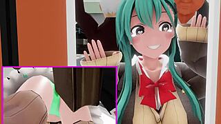 In the 3D rule 34 animation, she delivers a wild blowjob in anime hentai style