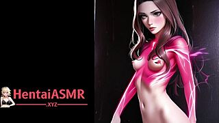 Erza Scarlet's witch costume hentai visual journey.