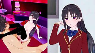 The story of Suzune Horikita, Megumi Hiizawa, Yumiko Miura in a classroom setting