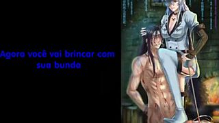 Esdeath telling me to jerk off and cum eat it femdom style