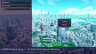 city of secret pt 2: sexy slut teacher masturbates big tits in hentai gameplay