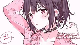 shinonome ena gives light femdom joi with jerk off instructions in game