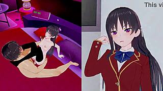 The story of Suzune Horikita, Megumi Hiizawa, Yumiko Miura in a classroom setting