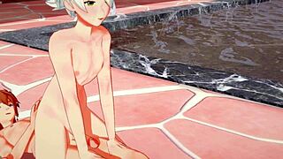 Genshin Impact Bennett And Tartaglia Deliver Amazing Blowjob Anal Sex In 3D Twink Yaoi Costumes