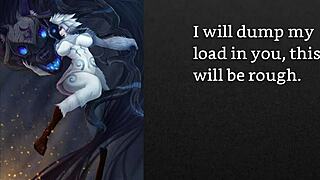 faygrey kindred taker hints at wolf dildo femdom assplay in league of legends hentai