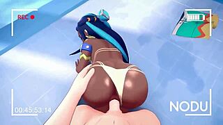 Raw Nessa Rides Cock In POV Hentai Blowjob