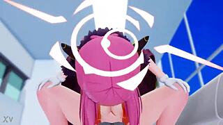 Aru in Cowgirl Riding Position