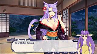 In this adventure, Kiara the sexy catgirl nurse gives an ara ara experience in part 2 of the hentai game.