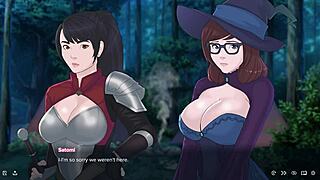 so this vampire chick gets it in her slutty asshole during a quick fantasy adventure game.