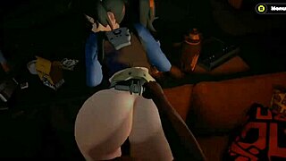 zhu takes big black cock in pov doggystyle creampie