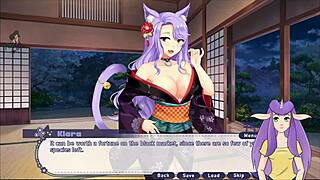 In this adventure, Kiara the sexy catgirl nurse gives an ara ara experience in part 2 of the hentai game.