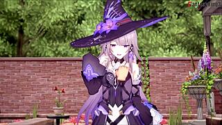 Sexy Witch Herta Footjob Honkai Star Rail