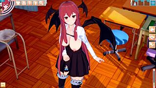 Koikatsu Touhou Little Devil Tit Rubbing Hentai. 3D CG Big Tits Animation.