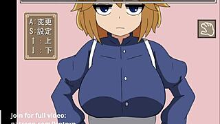 I got a handjob from the grumpy tsundere maid in this hentai game, but i messed up the controls.