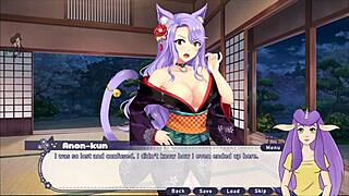 In this adventure, Kiara the sexy catgirl nurse gives an ara ara experience in part 2 of the hentai game.
