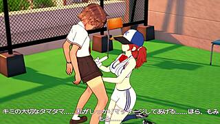 अन्ना स्काईलर स्कूल रूफ पर क्लासमेट से इंटेंस पैशन फील करती है ऐनिमे में