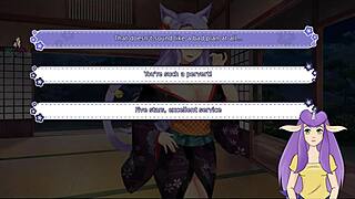 In this adventure, Kiara the sexy catgirl nurse gives an ara ara experience in part 2 of the hentai game.