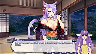 In this adventure, Kiara the sexy catgirl nurse gives an ara ara experience in part 2 of the hentai game.