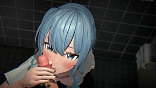 indian aunty plays with huge cock, cum on pussy!