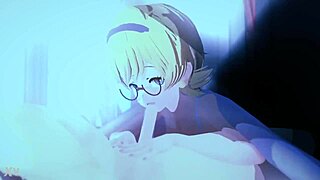 Little Witch Academia rich prostitute blowjob scene