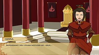 Korra's slave route in four elements trainer, getting dominated.