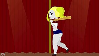 the misadventures of maxi and sherrie camille cosplay features harley quinn dc comics ass anime hentai big ass