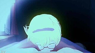 Little Witch Academia rich prostitute blowjob scene