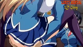 लस्टी हेंटाई - एनिमे हॉटी को बिग टिट्स एंड कॉक से फकिंग