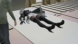 2B From Nier Replicant Takes Military Exam?