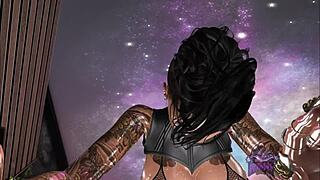 आफ्टर पार्टी में गोथ लड़की को फक किया जाता है