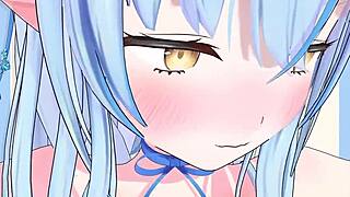 Hey, check out this hot Yukihana Lamy VTuber getting wild in anime hentai action.