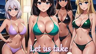 Hundreds of sexy anime girls gather on paradise island