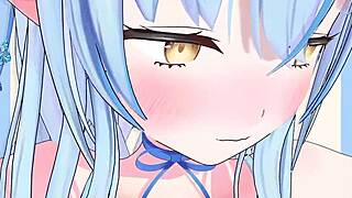 Hey, check out this hot Yukihana Lamy VTuber getting wild in anime hentai action.
