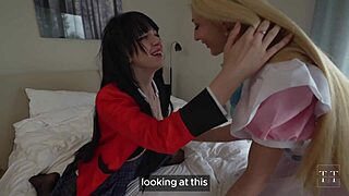 anime girls get wet and lick tight pussies after wild party fun 😏