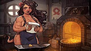 मेरी सुअर राजकुमारी गेम एपिसोड 14 उसकी बेटी के साथ कर्वी आउटफिट में।