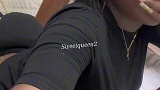 होममेड लिंगरी में मेरे फैट बीबीडब्लू बॉडी पर उसने इंटेंस गंद चटाई