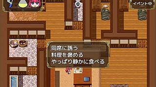 The cool maid serves in this anime game trial version