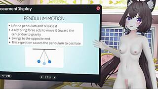 Naked Vtuber Delivers Lecture On Pendulum Amplitude Increasing With Wind And Tacoma Narrows Bridge Collapse