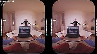 Feeling Cybernetic Pleasure with Huge Tits and Deepthroat in Lingerie