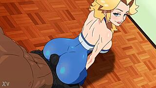 Tifa Lockhart's Yoga Practice! Milf Stretches in Final Fantasy Hentai!