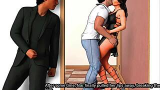 भाप भरे बाथरूम सीन में, समर्पित वाइफ अजनबी की बड़ी लंड पर जोश से सवार होती है जबकि पति ककॉल्ड थ्रिल देखता है।