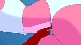 slip of the tongue tabuley explores lesbian furry yiff with tongue play in anime hentai animation